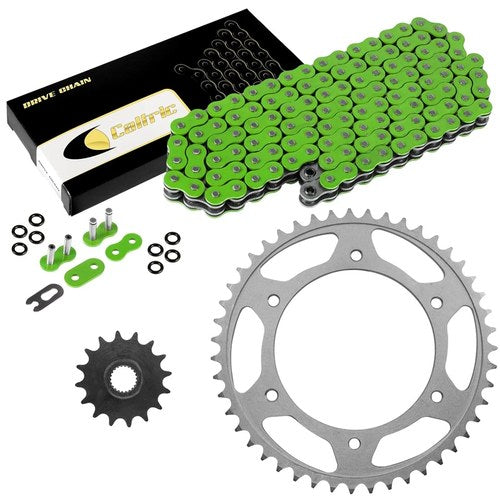 Green O-Ring Drive Chain & Sprocket Kit for Aprilia 650 Pegaso 1998-2004