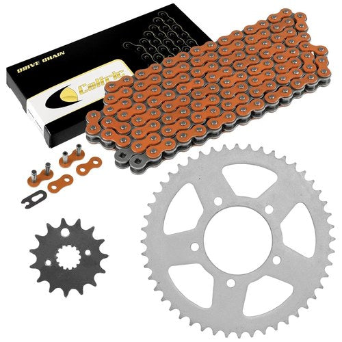 Drive Chain & Sprockets Kit Fits Suzuki VZ800 Marauder 800 1997 1998-2004 Orange
