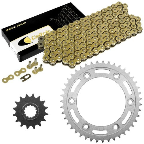 Drive Chain & Sprockets Kit for Honda CBR929RR CBR954RR Fire Blade 00-03 Gold