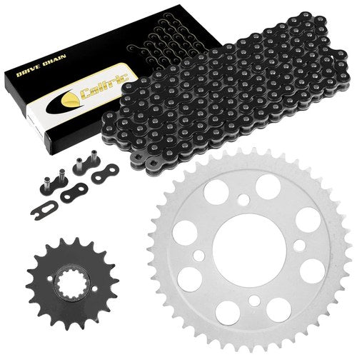 Black Drive Chain And Sprocket Kit for Honda CB750C Custom 1980 1981 1982