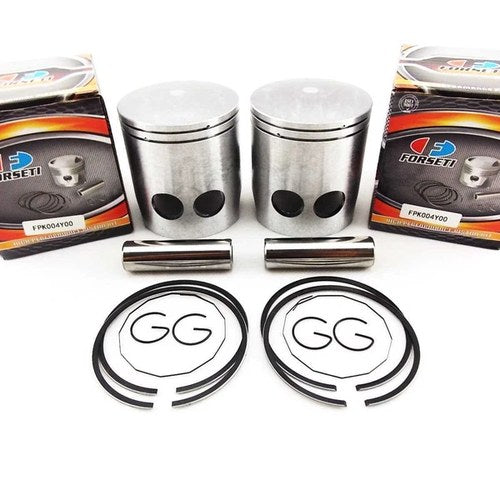 Yamaha RD350 73-75 Std Forseti Piston Set 64mm Rings Pin Clips