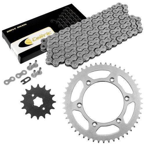 Drive Chain and Sprockets Kit for Yamaha TTR230 TT-R230 2005-2017 2019 2020