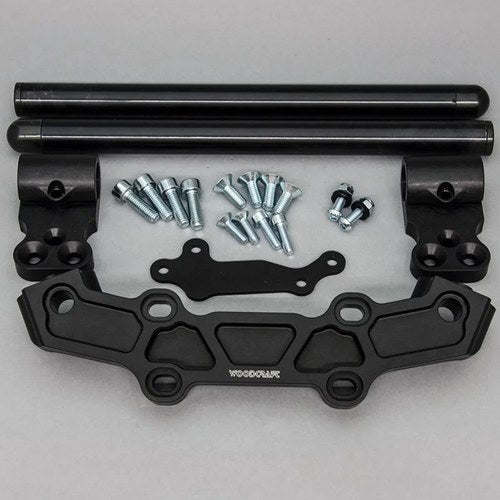 Yamaha 2015-2017 FJ-09 Woodcraft Clipon Handlebar Adapter Plate - 1" Mount