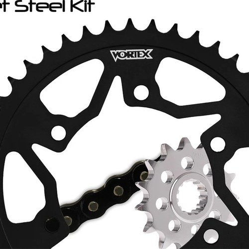 Vortex 15-45 (-1+2) 525 Steel Chain and Sprocket Kit Honda CBR600RR 2003-2006