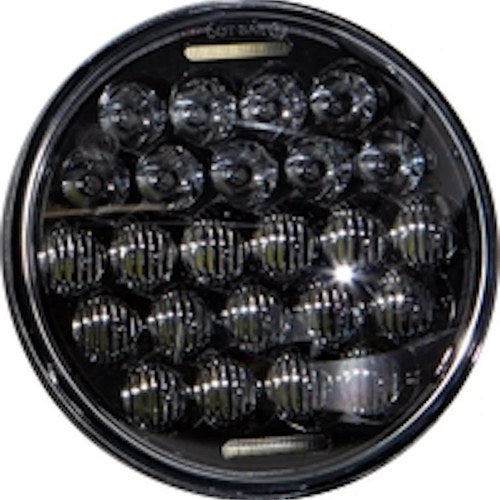 Harley Davidson Harddrive LED Headlight 5.75" 80W Black 4000/2200 Lumens - Blk