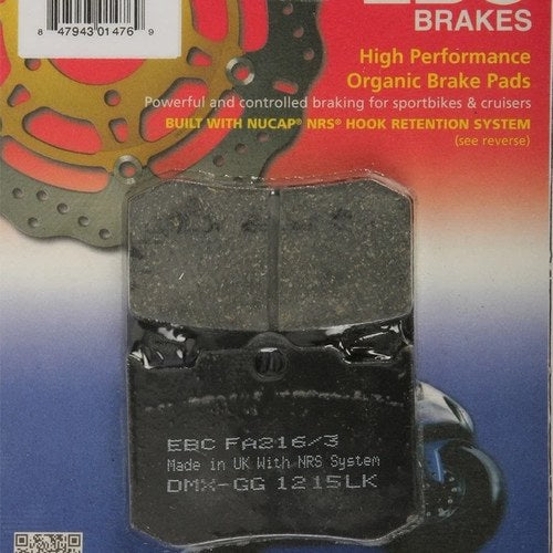 Ebc Organic Brake Pads FA216/3