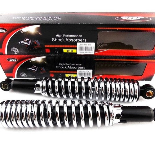 Honda CB400 Vtec 330mm Jbs BLACK/CHROME Rear Shock Absorbers Eye TO Eye