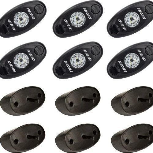 Rigid Industries LED Rock Light Kit - PN: 400253 - 6 Lights - White