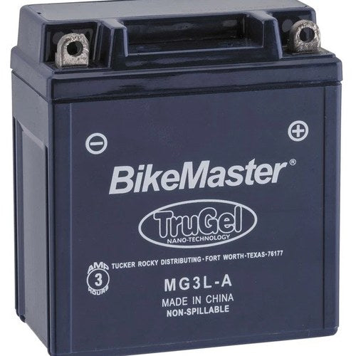 BikeMaster TruGel Battery #MG3L-A fits Honda XL250R/XL350R/XL200R/NS50F Aero