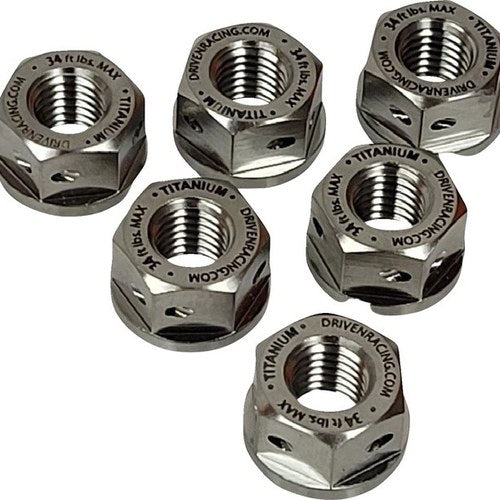 Driven Sprocket Nuts M10x1.25 Titanium 6-Pack