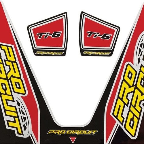 Pro Circuit Ti-6 Exhaust Decal Red