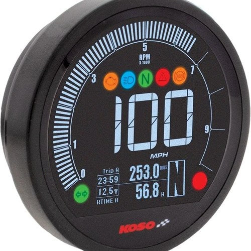 Koso DL-04 LCD Multifunction Guage for Yamaha XVS950C Bolt Models