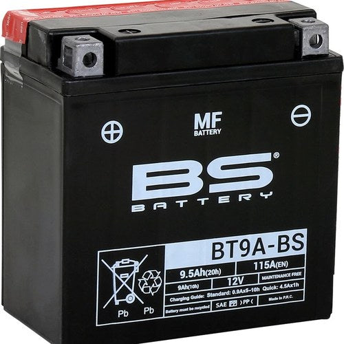 BS Battery Maintenance Free Battery BT9A-BS #300748 for Triumph/Kawasaki/Honda