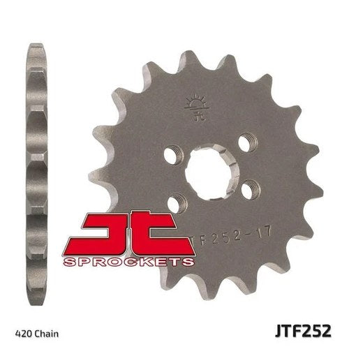 JT Front Sprocket 420 17T fits Honda XR80/Z50R/CRF 80/Mini Trail/XR75/XL75/ZB50