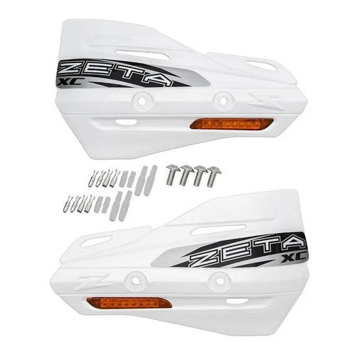 Zeta XC Handguard Covers with Integrated Turn Signals White