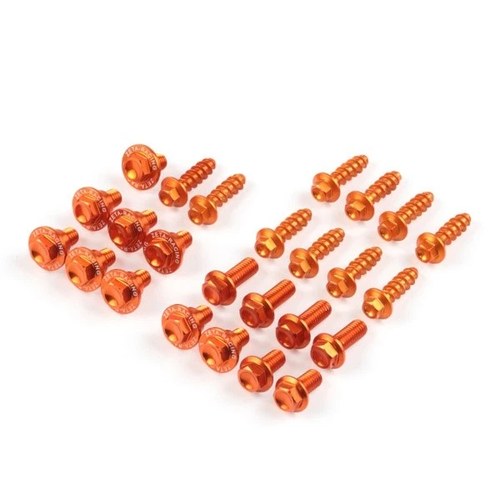 Zeta Aluminum Body Bolt Kit Orange #ZE88-5843 KTM