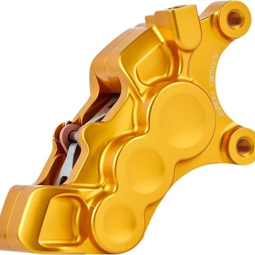 Arlen Ness Six-Piston Diff Bore Caliper for 11.8" Rotor Front Right Gold #02-228