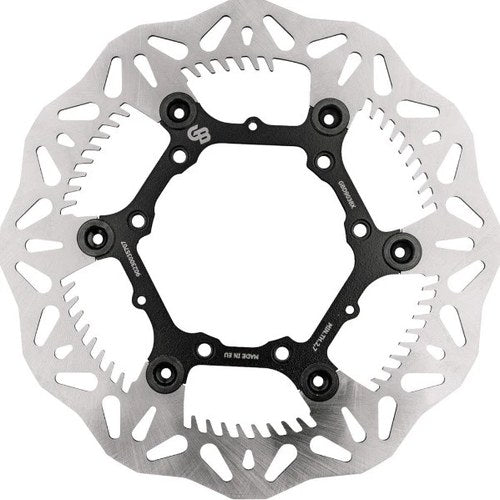 GBrakes Floating Wave Brake Rotor 260mm Front Black for Honda Crf 450/CRF 250