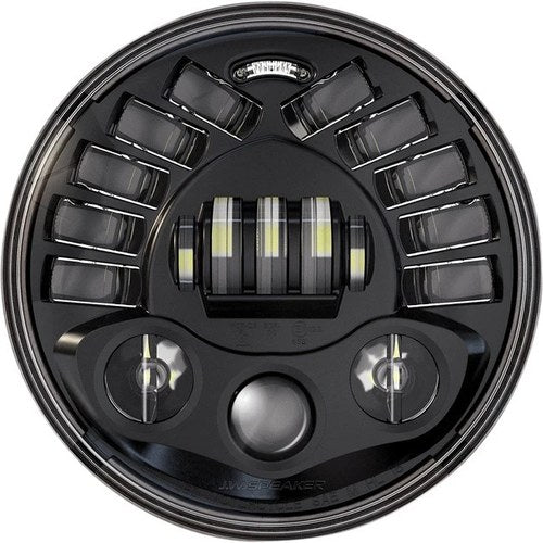 J.W. Speaker 8790 Adaptive 2 LED Headlight without Mounting Ring 7" Black