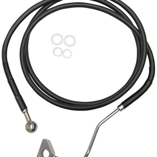 DS Extended Front Upper Brake Line Kit Black ABS Only +2" Oversize #1048007