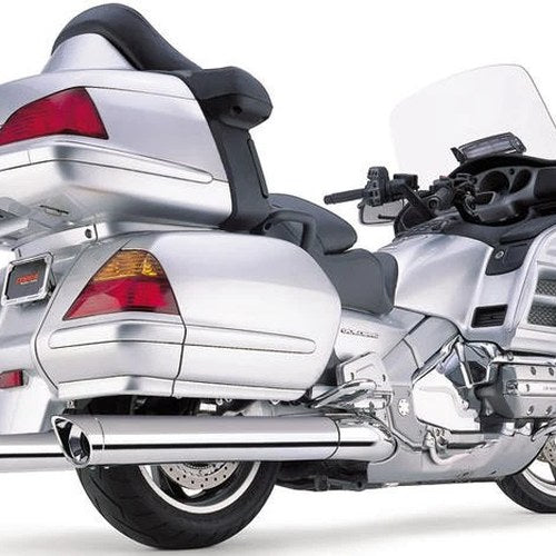 Cobra Slip-On Mufflers w/Scalloped Tip Chr for Honda GL1800 Gold Wing 2001-2010