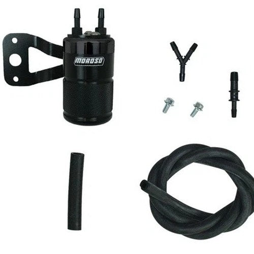 Moroso Air/Oil Catch Can Separator for S&S Teardrop Air Cleaner Black #85720