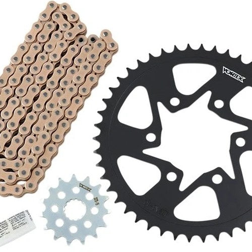 Vortex Wss Warranty Chain & Sprocket Kit 15/46T Gold CKG6394 for Kawasaki