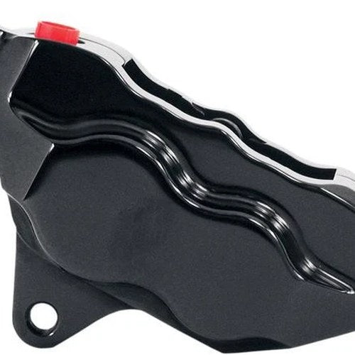 Hawg Halters 4-Piston Front Brake Caliper Black #LHSAB500 Harley Davidson