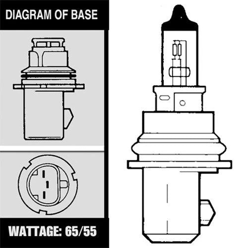Solero Lighting PX29T/HB5 Base 65/55W Standard Halogen Bulb