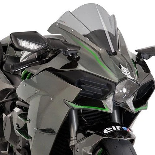 Puig 3mm Z Racing Windscreen Light Smoke #7631H fits Kawasaki Ninja H2 2015-2019