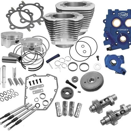 S&S Power Pack with 585 Easy Start Gear Drive Cams Silver #330-0667