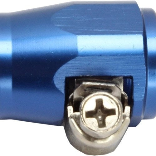 Goodridge Braided Fuel/Oil Hose Finisher 5/16", 3/8" Aluminum Blue