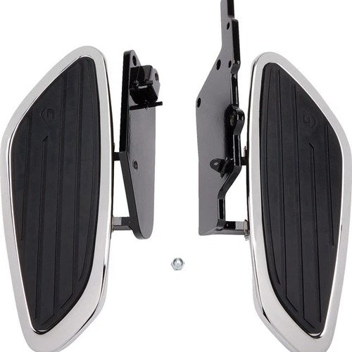 Cobra Driver Floorboards Swept Chrome #06-4150 Honda VTX1800C/VTX1800F