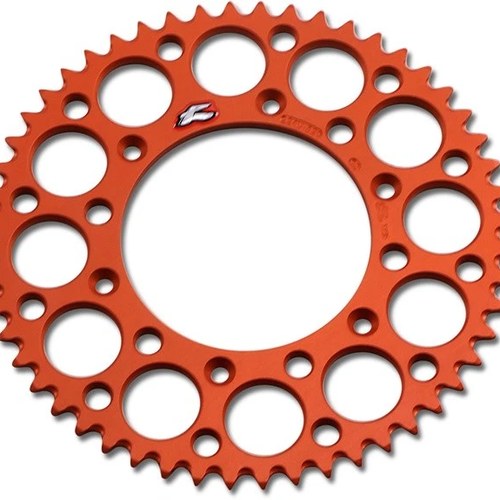 Renthal 520 Ultralight Aluminum Rear Sprocket 52T Orange #224U-520-52GPOR