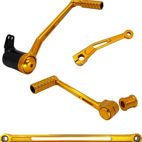 Arlen Ness Speedliner Foot Control Kit With Toe Shifter Gold #420-104