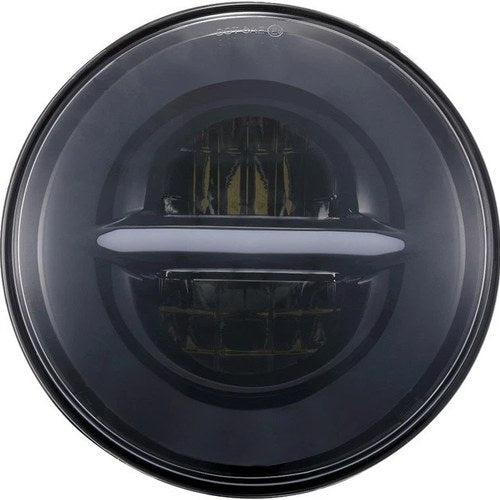 Pathfinder 7" LED Classic Headlight with Center Drl Black