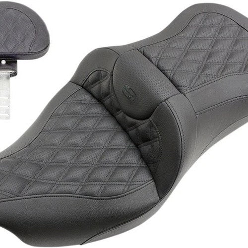 Saddlemen RoadSofa LS Seat With Backrest #283968 Harley Davidson