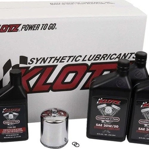 Klotz Premium Complete Oil Service Kit 4 Quarts KH-104 Harley Davidson Sportster