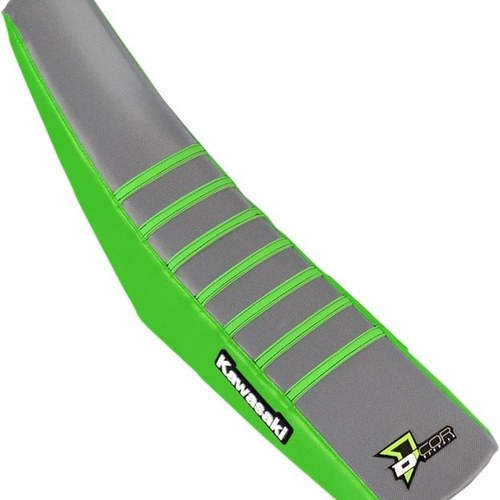 Dcor Ribbed Seat Cover 2016 for Kawasaki Green/Gray