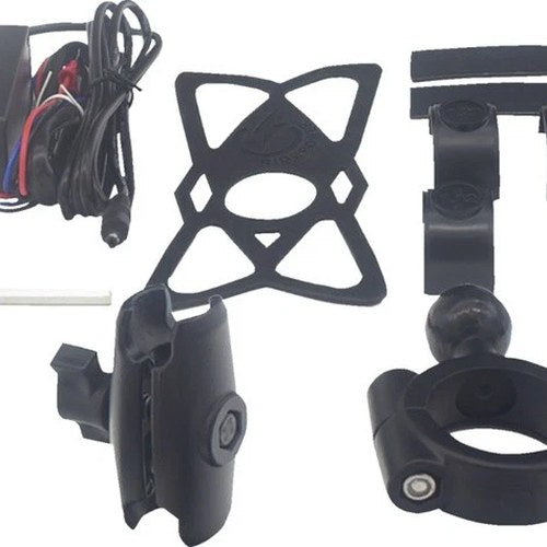 RidePower Phone Holder With Inductive Charging 1.5" Black
