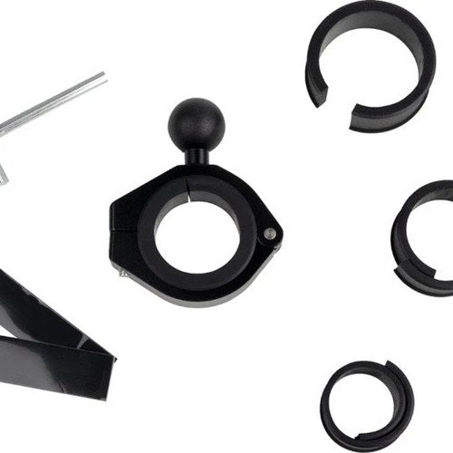 RidePower Handlebar Ball Mount Adapter 1.5" to 2" Black