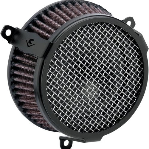 Cobra Plain Screen Air Intake System Black #606-0103-03B-SB Harley Davidson