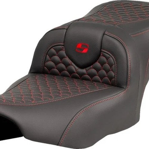 Saddlemen RoadSofa DS Seat Red Stitch Harley Davidson Road Glide/Street Glide