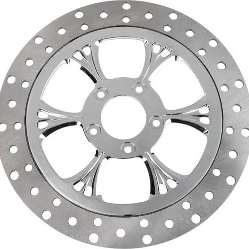 RC Components Majestic Floating Brake Rotor 320mm Frt Lt Chrome Harley Davidson