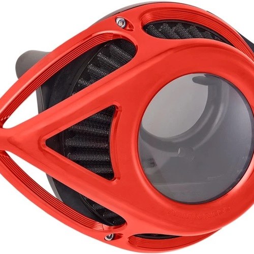 Arlen Ness Clear Tear Air Cleaner Kit Red #600-246 Harley Davidson