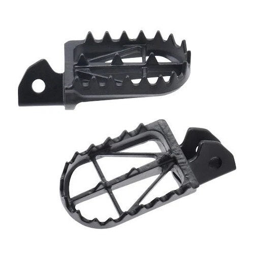 Zeta Ultra Wide Footpegs Black #D48-02-546 for Honda CRF110F 2019-2022