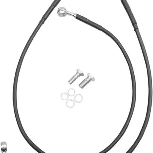 DS Vinyl Brake Line Kit ABS Front Upper/Lower +4" Harley Fxdb Street Bob 12-16