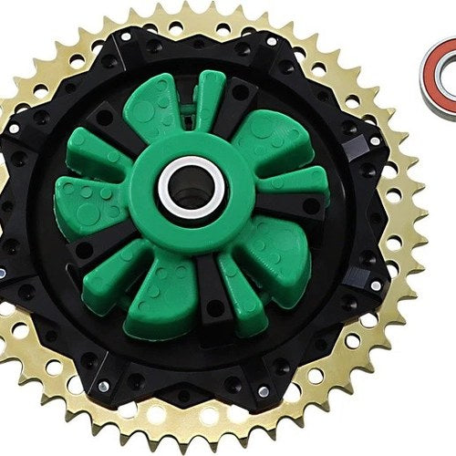 Alloy Art Cush Drive Chain Sprocket 51T Black Carrier/Gold Sprocket G2CC51-12