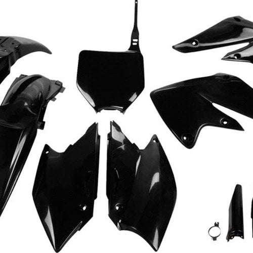 UFO Complete Plastics Kit Black for Kawasaki KX250F 4-Stroke 2004-2005