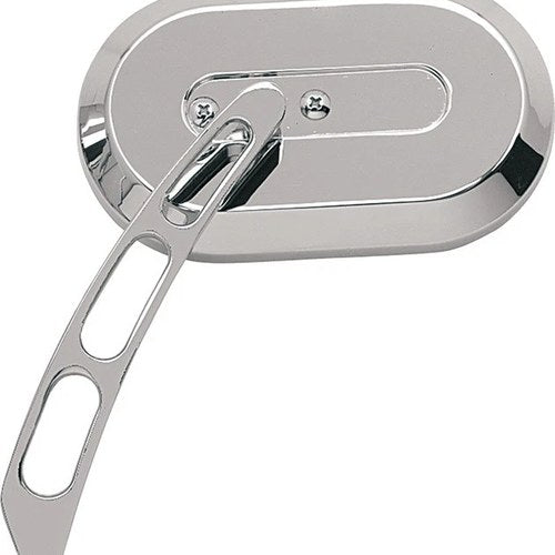 DS Large Oval Mirror Left Chrome